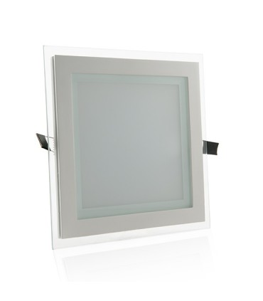 Downlight de LEDs Cuadrado de LEDs con Cristal 200x200mm 18W 1500Lm 30.000H