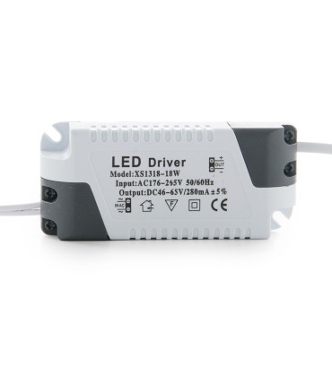 Downlight de LEDs Cuadrado de LEDs con Cristal 200x200mm 18W 1500Lm 30.000H