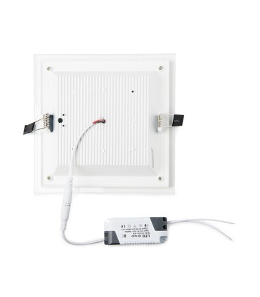 Downlight de LEDs Cuadrado de LEDs con Cristal 200x200mm 18W 1500Lm 30.000H