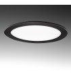 Placa de LEDs Circular Marco Negro 225mm 18W 1380Lm 30.000H
