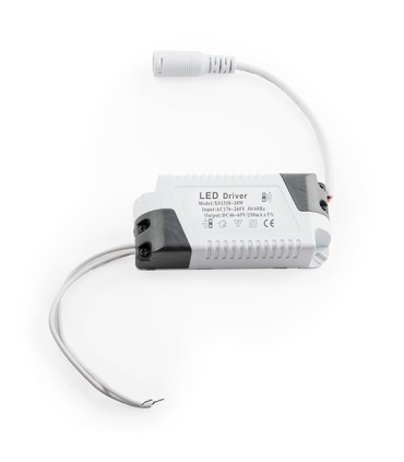 Placa de LEDs Circular Marco Negro 225mm 18W 1380Lm 30.000H