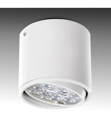 Foco Downlight de Superficie de LEDs Cuerpo Blanco 12W 1200Lm 30.000H