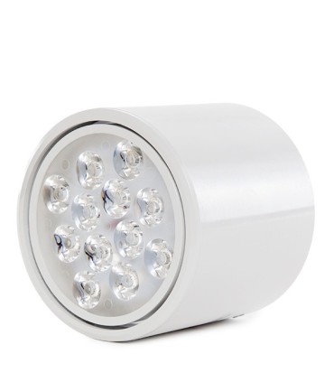 Foco Downlight de Superficie de LEDs Cuerpo Blanco 12W 1200Lm 30.000H