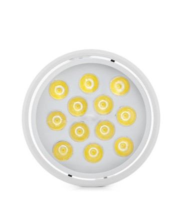 Foco Downlight de Superficie de LEDs Cuerpo Blanco 12W 1200Lm 30.000H