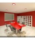 Plafón de Techo de LEDs Circular de Superficie Ø215mm 18W 1450Lm 30.000H Color Rojo