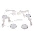 Juego de 4 Luces Circulares LED para Armarios con Transformador