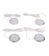 Juego de 4 Luces Circulares LED para Armarios con Transformador
