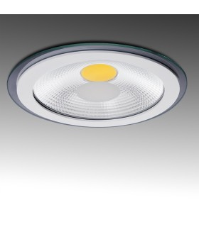 Downlight de LEDs Circular COB con Cristal Ø197mm 15W 1200Lm 30.000H