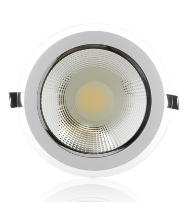Downlight de LEDs Circular COB con Cristal Ø197mm 15W 1200Lm 30.000H