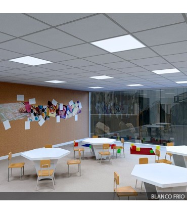 Panel de LEDs Marco Blanco 595x595x12mm 36W 2380Lm 30.000H