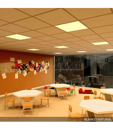 Panel de LEDs Marco Blanco 595x595x12mm 36W 2380Lm 30.000H