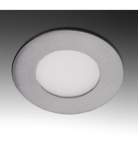 Placa de LEDs Circular Marco Plateado 90mm 3W 230Lm 30.000H