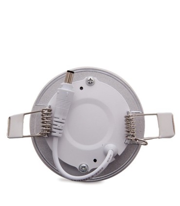 Placa de LEDs Circular Marco Plateado 90mm 3W 230Lm 30.000H