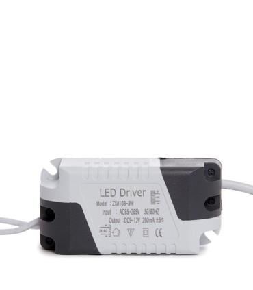 Placa de LEDs Circular Marco Plateado 90mm 3W 230Lm 30.000H