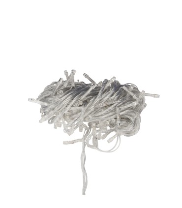 Guirnalda de 100 LEDs IP44 220V 10 Metros Blanco Cálido