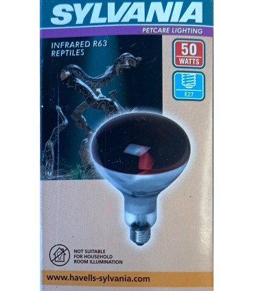 Bombilla reflectora Reptiles 50 W R63 E27 térmica Foco Rojo Terrario Spot infrarrojos