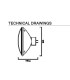 PAR 64  CP60 240V 1000W NSP GX16D -