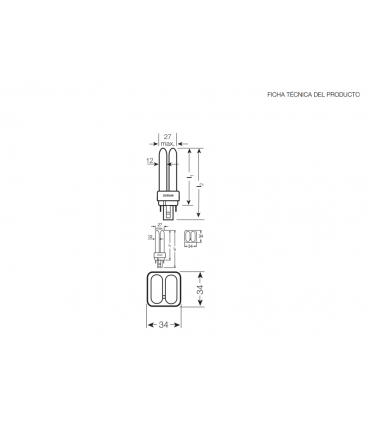 DULUX D/E 26W-830 G24Q-3 ( 10 unidades)