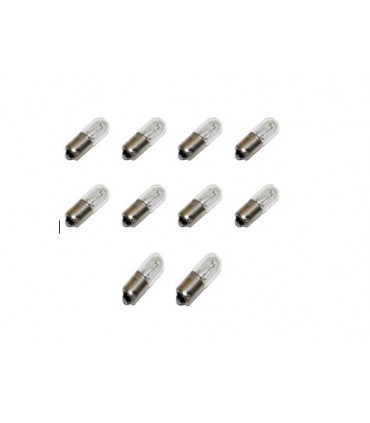 LAMP. T 10X28 6,3V-150MA BA9S(Caja 10 unidades)