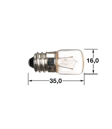 LAMP. PLS T 16X35 130V-5W E14 (2 Unidades)