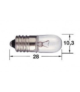 LAMP. T 10X28 48V-3W E10 (10 Unidades)