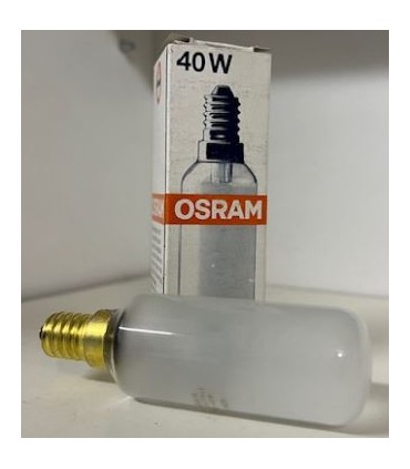 LAMP. T 30X100 230V-40W E14 MATE (2 Unidades)