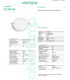 Downlight  empotrar redondo 18w