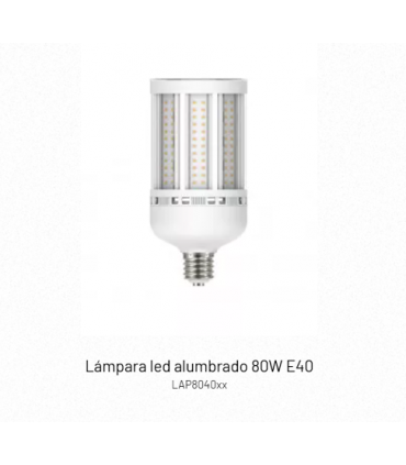 Lámpara led alumbrado 80w E-40 6000ºK