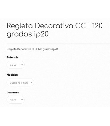 Regleta Decorativa Alverlamp CCT 120 grados ip20 90cm
