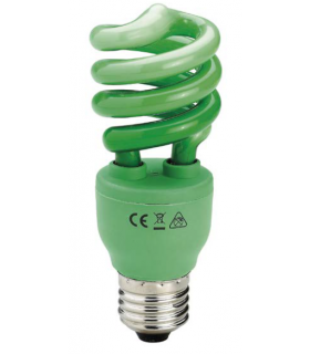 LAMP. ESPIRAL 13W VERDE  E27