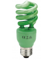 LAMP. ESPIRAL 13W VERDE  E27