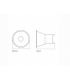 Downlight lop empotrado circular simétrico blanco LOP1230-CC085W
