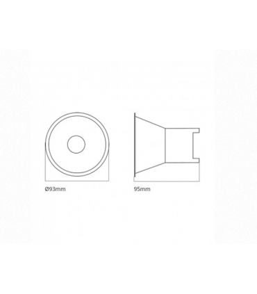 Downlight lop empotrado circular simétrico blanco LOP1230-CC085W