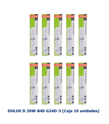 DULUX D 26W-840 G24D-3 (Caja 10 unidades) OSRAM