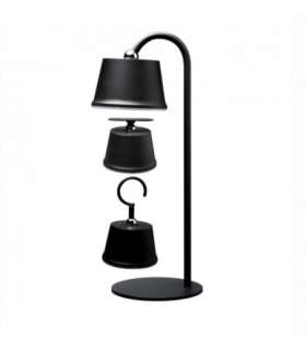 Lámpara de mesa magnética usb multifunción a batería negra