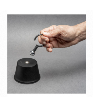Lámpara de mesa magnética usb multifunción a batería negra