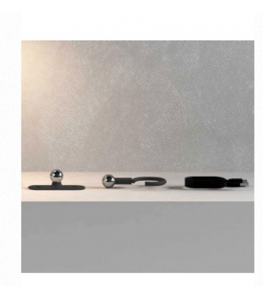 Lámpara de mesa magnética usb multifunción a batería negra