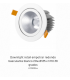 Downlight retail empotrar redondo basculante blanco 20w Ø135 x h110 38 grados