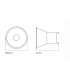 Downlight lop empotrado circular simétrico blanco LOP1227-CC085W