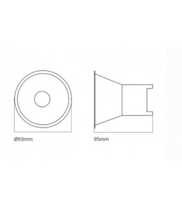 Downlight lop empotrado circular simétrico blanco LOP1227-CC085W