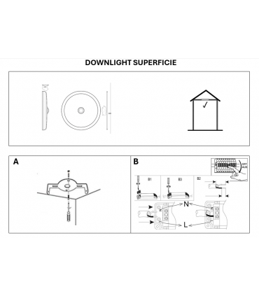 Plafón de LED 18W superficie redondo 4200ºK Con Detector