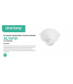Aro empotrar aluminio blanco circular escalonado AL14F01