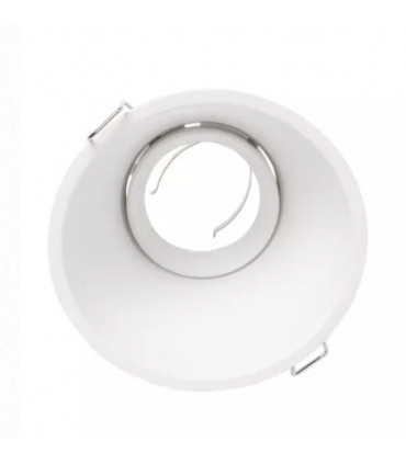 Aro empotrar aluminio blanco circular escalonado AL14F01