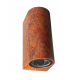 Aplique pared semicircular interior/exterior arriba/abajo gu10x2 ip54 68x82x150