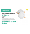 Downlight smd para empotrar redondo 06w Ø120 x h15 120 grados