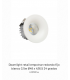 Downlight retail empotrar redondo fijo blanco 3,5w Ø48 x h36,5 24 grados