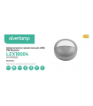 Aplique led exterior redondo visera gris 4000k IP65 180 grados