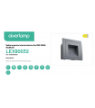 Baliza empotrar interior/exterior 3w IP65 3000k 85x85x50 GRIS