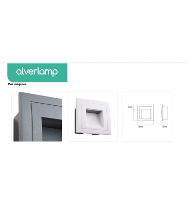 Baliza empotrar interior/exterior 3w IP65 3000k 85x85x50 GRIS