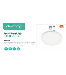Downlight ajustable  montaje en superficie o empotrado 18W CCT